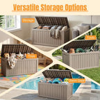 Outdoor Storage Box, 360 Gallon Waterproof Resin Deck Box - Image 5