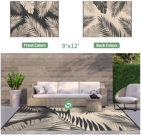 GENIMO Outdoor Rug, Waterproof Plastic Rugs - Image 2
