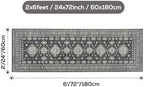 2x6 Runner Rug Washable Non Slip Boho Mat - Image 2