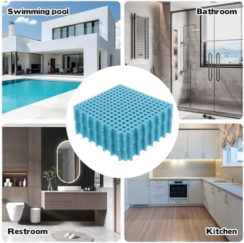 50 PCS Drainage Interlocking Tiles Bulk 11.8'' x 11.8'' Modular Interlocking - Image 7