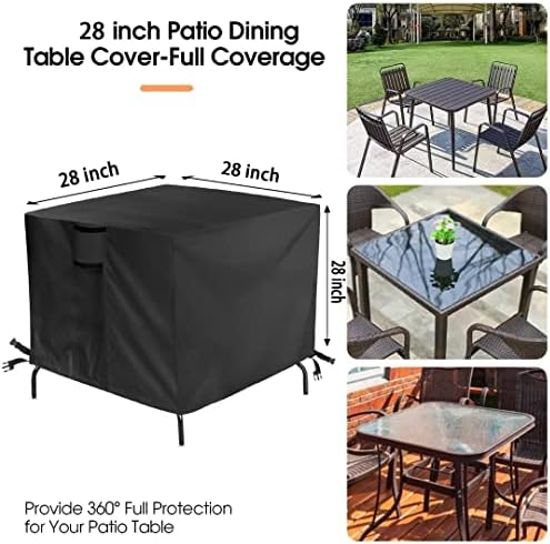 Outdoor Table Cover for 28 Inch Patio Bar Height Table - Image 2