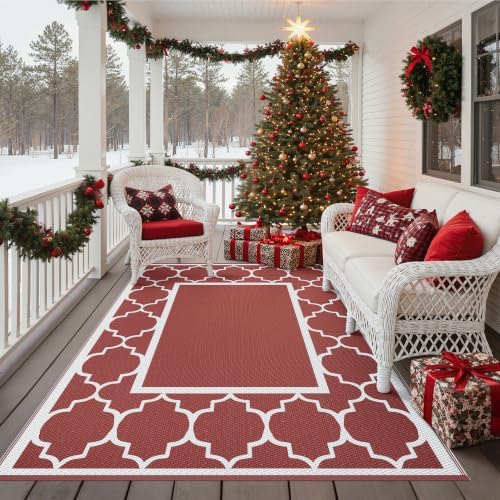 GENIMO Outdoor Rug, Waterproof Plastic Rugs - Image 5