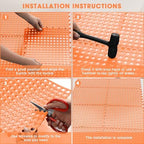 Drydiet 12 Pack Drainage Tiles Modular Interlocking Floor Tiles - Image 4