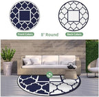 GENIMO Outdoor Rug, Waterproof Plastic Rugs - Image 4
