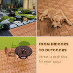 Golden Select 12" x 12" Interlocking Deck Tiles, Waterproof UV Resistant - Image 4