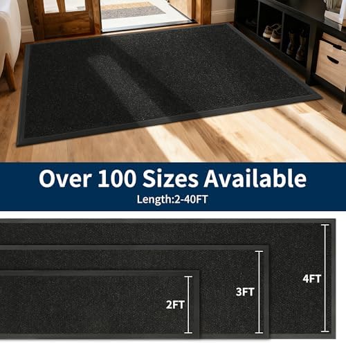 3'X17' Commercial Doormats, Thick Heavy-duty Custom Rubber Door Mat Outside - Image 2