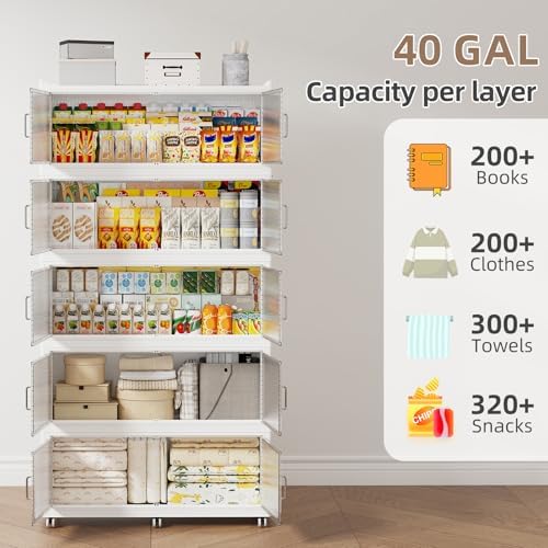SAILUN 250Gal Extra Large Stackable Storage Bins - Image 2