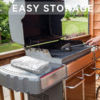 Hoolerry 60 Inch Clear BBQ Grill Barbecue Cover - Image 6