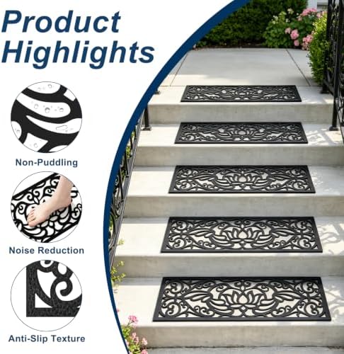 Rubber Stair Treads 29 x 9.5 Inch - Image 3