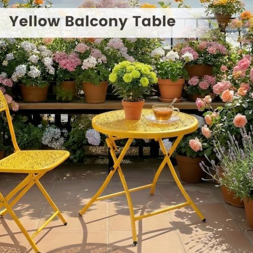 TeoKJ Folding Outdoor Side Table, Small Patio Table - Image 5