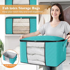 Fab totes 4 Pack Storage Bags for Clothes Blanket Storage Bins - Image 5