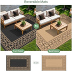 GENIMO Outdoor Rug, Waterproof Plastic Rugs - Image 4