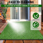 XLX TURF Washable Artificial Grass Rug Indoor Outdoor 3FTX5FT Realistic Low - Image 6