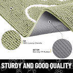 Smiry Dog Door Mat for Muddy Paws, Absorbent Non Slip Dirt Trapper - Image 3