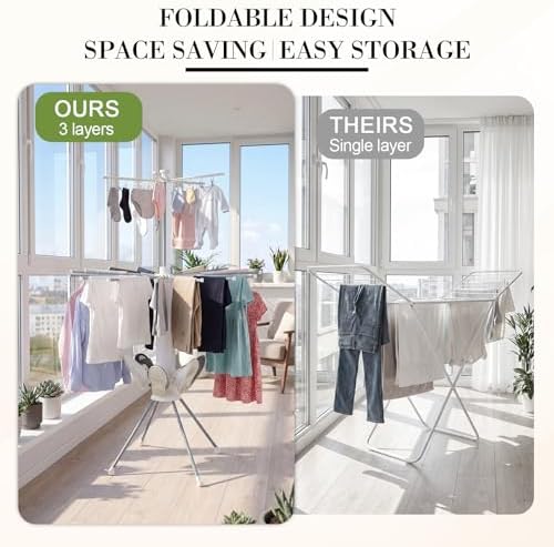 Sintuff 3 Tier Clothes Drying Rack - Image 4