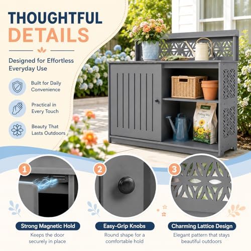VINGLI Multi-Purpose Outdoor Storage Cabinet - Image 4