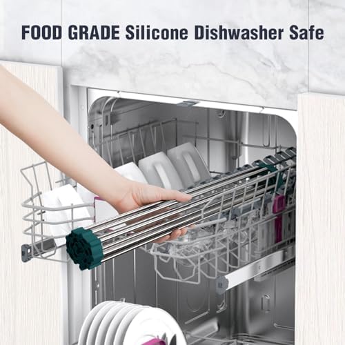 Tomorotec Roll Up Dish Drying Rack Over Sink, 304 Steel - Image 6