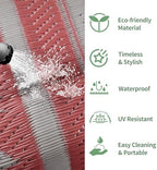 GENIMO Outdoor Rug, Waterproof Plastic Rugs - Image 6