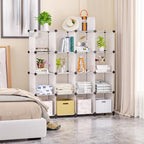 Neprock 16 Cubby Storage Organizer, Closet Clothes Storage Organizer, Cube - Image 2