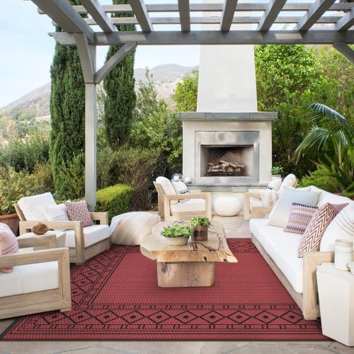 GENIMO Outdoor Rug, Waterproof Plastic Rugs - Image 2