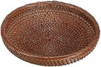 Hipiwe Small Key Basket Bowl for Entryway 7.6" Round Wicker Basket by Hipiwe