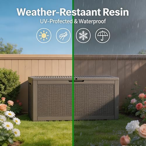 LAUSAINT HOME 320 Gallon Outdoor Storage Box, Package Delivery Box - Image 4