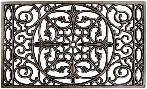 Gardenised Iron-Inspired Rubber Floor Mat by Gardenised