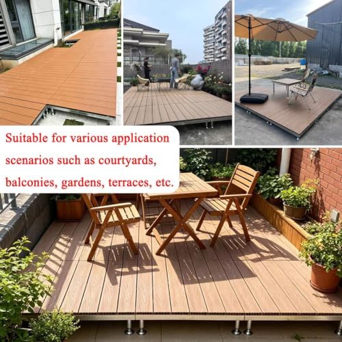 Heavy Duty Adjustable Floating Deck Platform Patio Flooring 84x84cm - Image 7