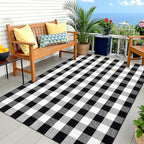 OLANLY Fall Door Mat, Buffalo Plaid Rug - Image 4