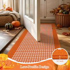 Ileading Fall Hallway Runner Rug Washable Orange Autumn Kitchen Mat 2x6 ft - Image 6