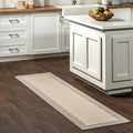 nuLOOM Asha Light Grey Bordered Indoor/Outdoor Runner Rug by nuLOOM
