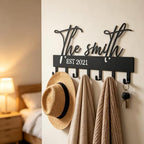 Customized Meaningful Phrase Key Holder Wall Mount, Key Hooks - Image 6