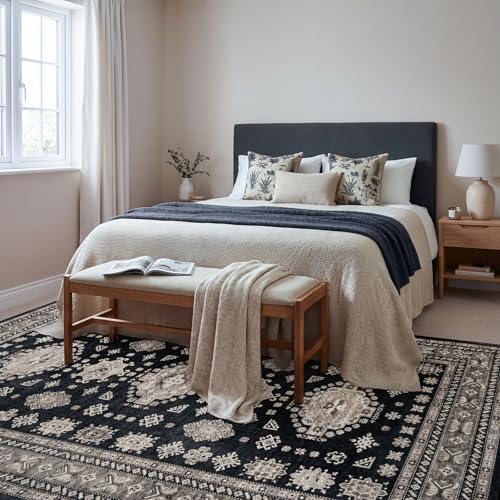 8x10 Living Room Rug Washable Boho Large Carpet - Image 7