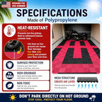 Japard Garage Floor Tiles, 20 Pack Interlocking Flooring Drainage 15.7 x 15.7 - Image 3