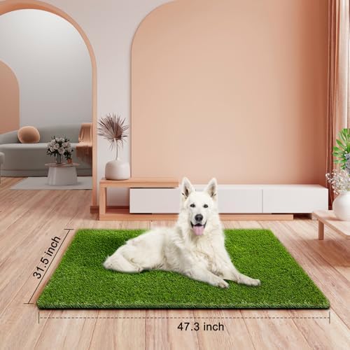 CooZero Artificial Grass, 47.3"x31.5" Professional Dog Grass Mat, Potty - Image 2