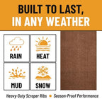 Ottomanson 3x8 Runner Rug, Non-Slip Dirt Trapper Indoor Outdoor Door Mat - Image 3