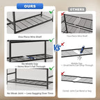 36.4" W Storage Shelves, 4-Tier Metal Shelving Unit - Image 4