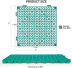 MAXWAVE 18 Pack 12" x 12" Modular Interlocking Floor Mats, Soft PVC Non-Slip - Image 2
