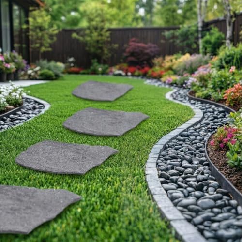 TierraVerde Rubber Stepping Stones, Natural Rock Look - Image 5