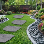 TierraVerde Rubber Stepping Stones, Natural Rock Look - Image 5