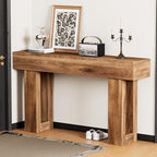 63 Inch Long Console Table, Narrow Rectangular Sofa Table Behind The Couch - Image 6