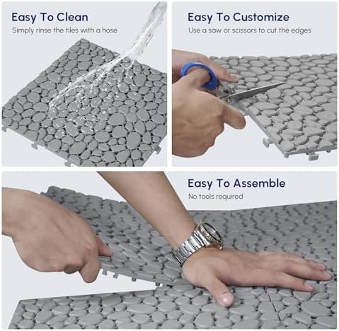 All-Weather Interlocking Outdoor Deck Tiles - Image 4