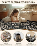 RELEANY Washable Area Rug, Runner 2'x8' - Image 5