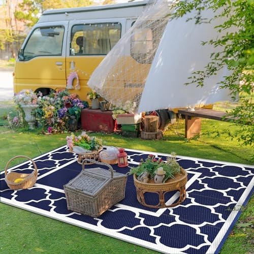 GENIMO Outdoor Rug, Waterproof Plastic Rugs - Image 5