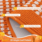 Ileading Fall Hallway Runner Rug Washable Orange Autumn Kitchen Mat 2x6 ft - Image 4