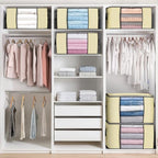90L Large Storage Bags, 6 Pack Clothes Storage Bins Closet Organizers - Image 5