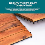 Bliss Outdoors Acacia Interlocking Deck Tiles - Image 5