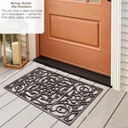 Gardenised Iron-Inspired Rubber Floor Mat - Image 2