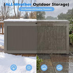 Outdoor Storage Box Waterproof, 320 Gallon Deck Box - Image 4