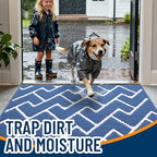 OLANLY Front Door Mat 48x32, Low-Profile Easy Clean Doormat - Image 2